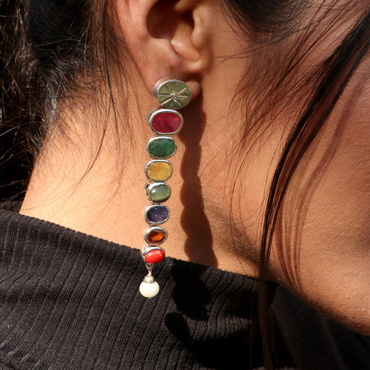 VARNIKA NAVRATNA EARRINGS