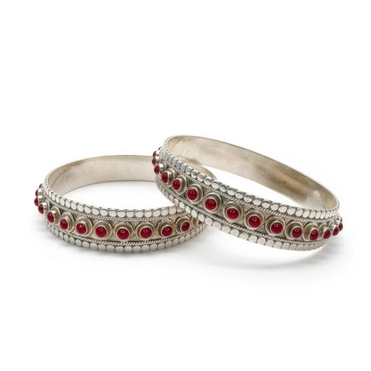 Heritage Granule Bangle Pair