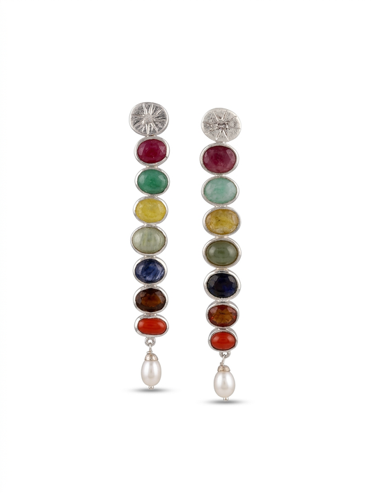 VARNIKA NAVRATNA EARRINGS