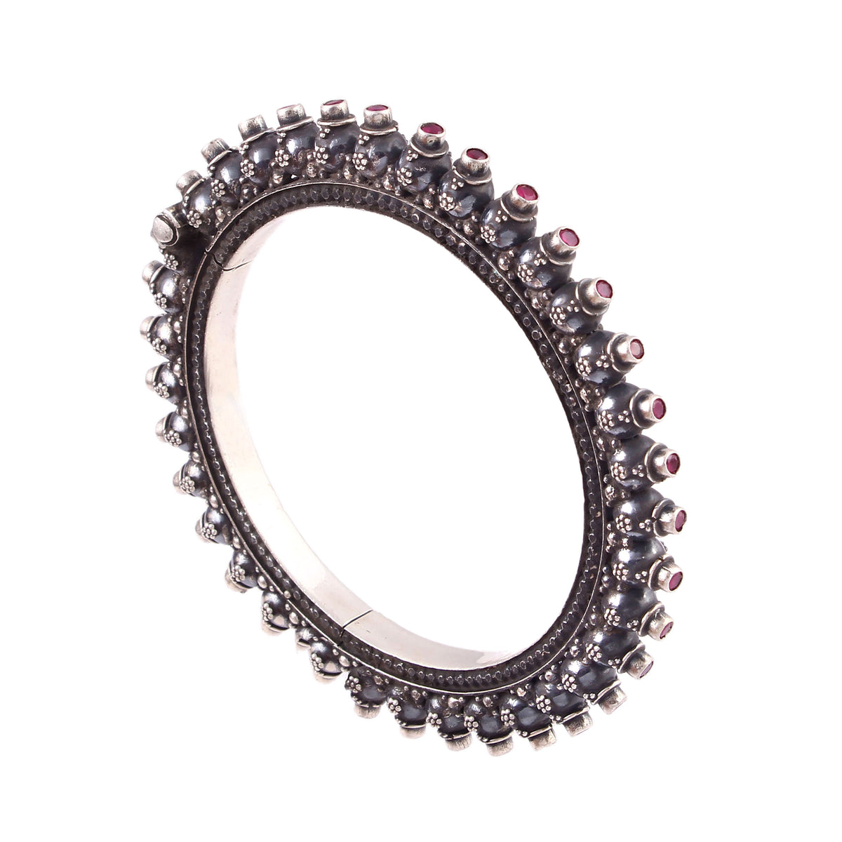 The Crowned Ruby Granule Bangle