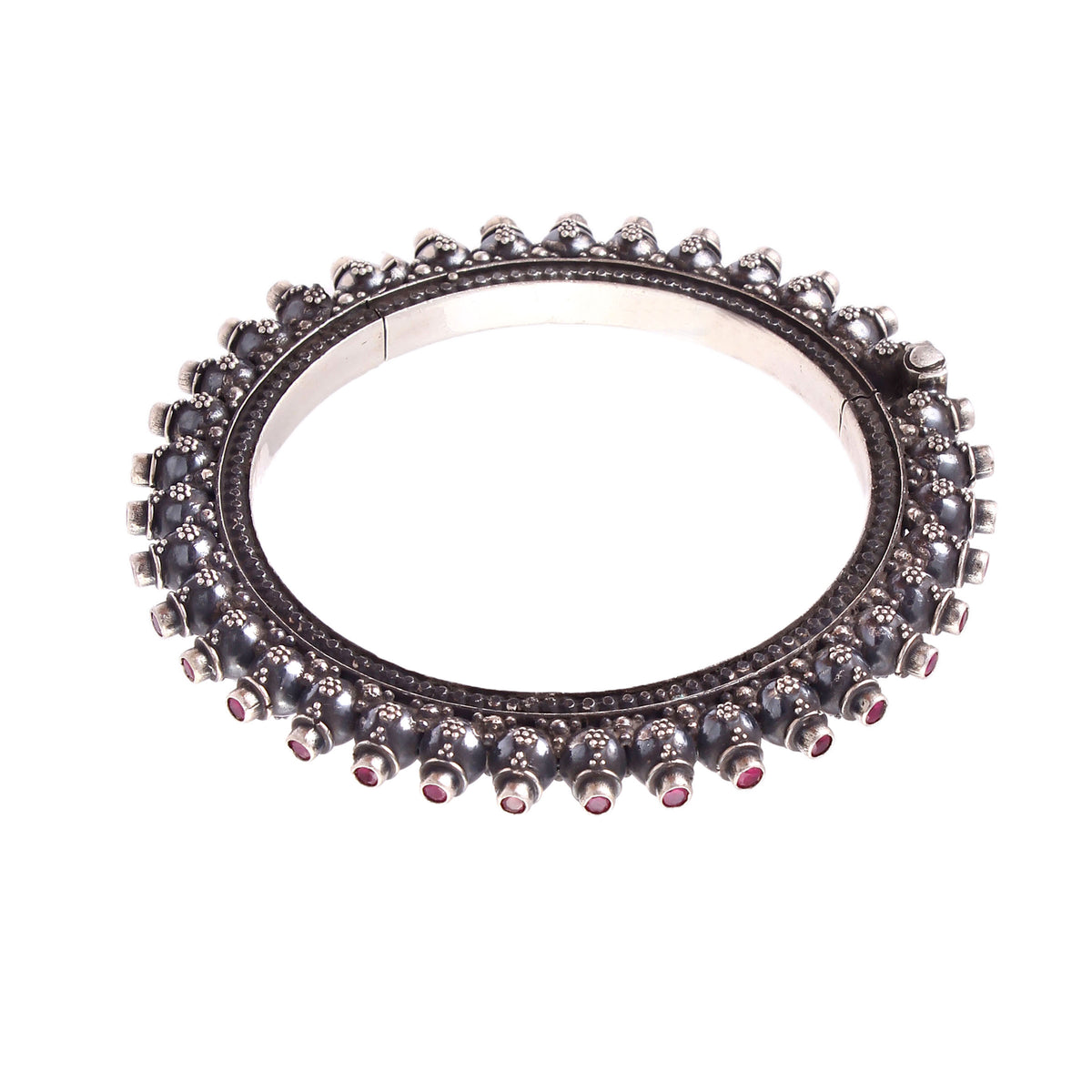 The Crowned Ruby Granule Bangle