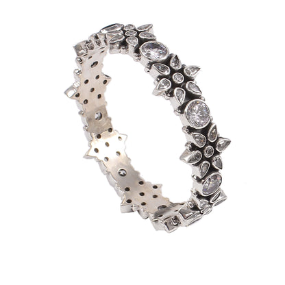 Noor Crystal Floral Kada