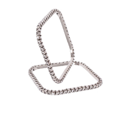 Vira Edge Crystal Bangles