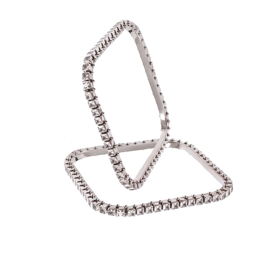 Vira Edge Crystal Bangles
