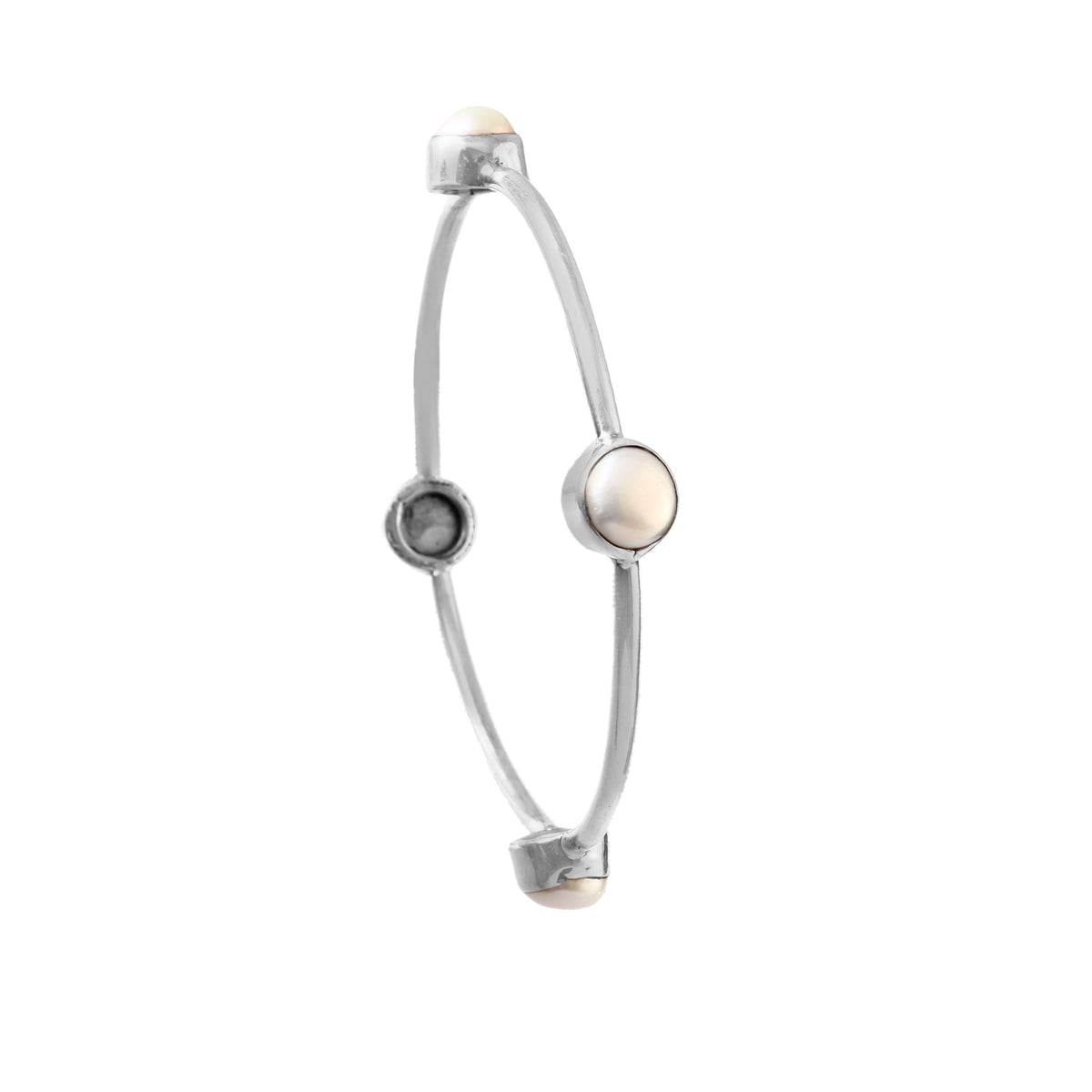 Stone Accent Closed Bangle