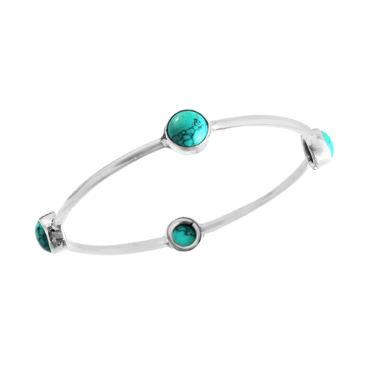 Stone Accent Closed Bangle