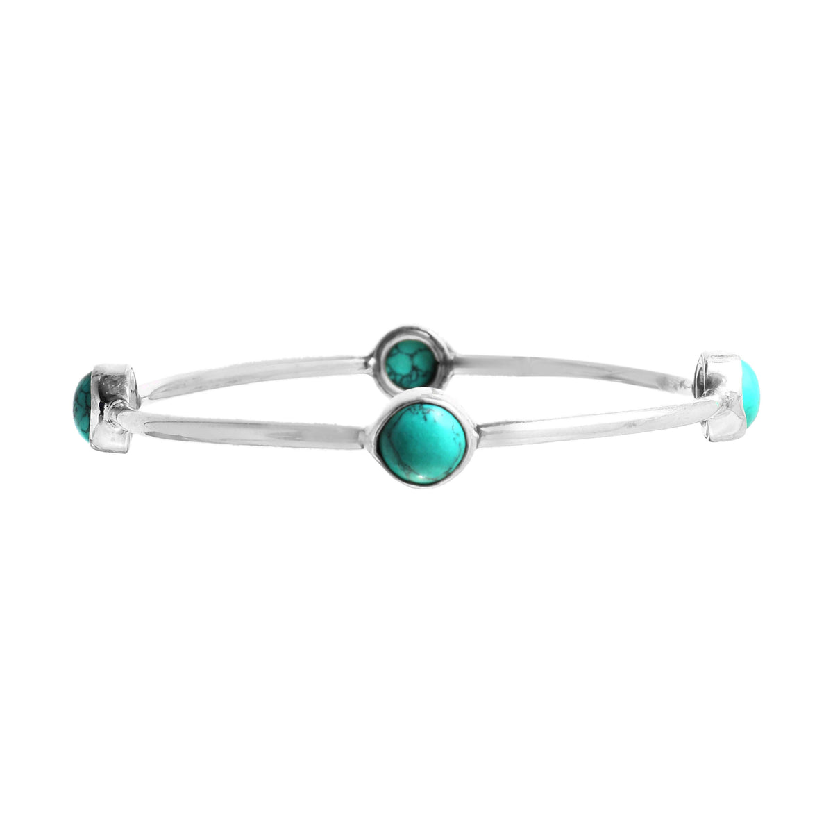 Stone Accent Closed Bangle