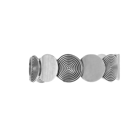 Silver Disc Bangle