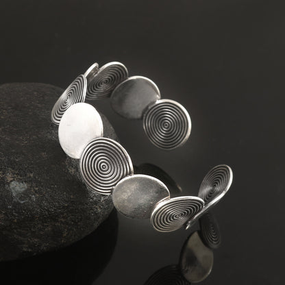 Silver Disc Bangle