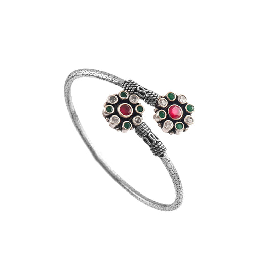 Featherlight Floral Stone Bangle
